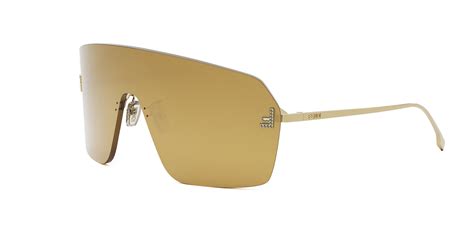 Fendi Gold Shield Ladies Sunglasses FE4121US 28G 00